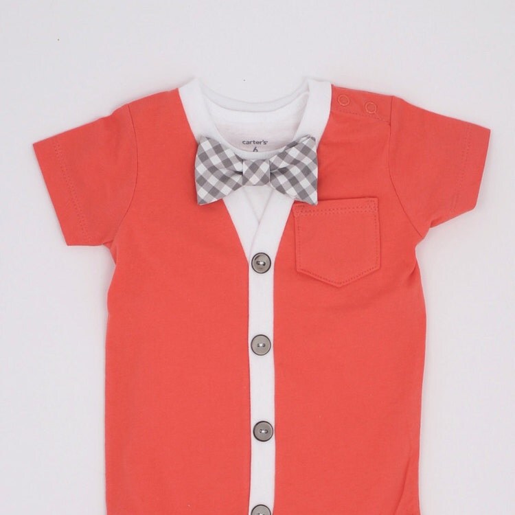 Baby Cardigan and Bow Tie Set Trendy Baby Boy Solid by HaddonCo