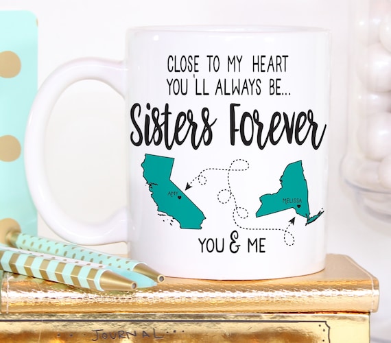 sisters forever coffee mug