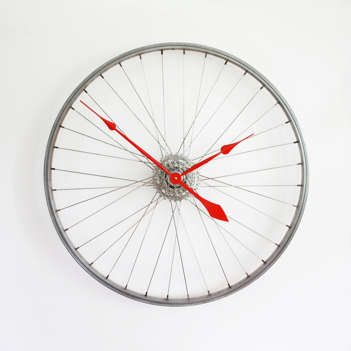 Large Wall Clock Bicycle Wheel Clock bike wheel clock