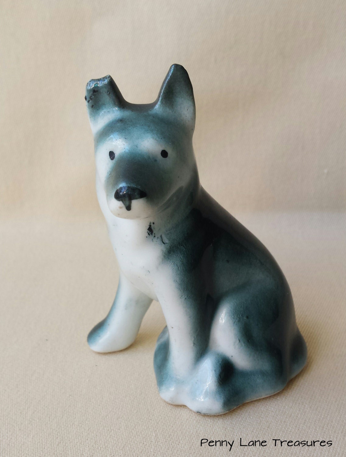 vintage german shepherd figurine