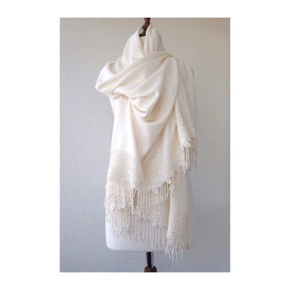 ivory bridal shawl