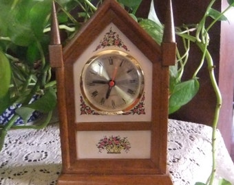 Three Mountaineers Miniature Steeple Clock