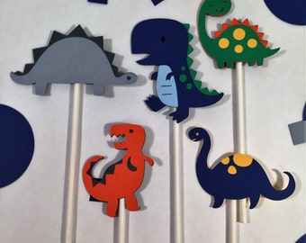 Dinosaur cupcake topper 15 ct. set, birthday party, boys birthday party,dinosaur theme cupcake topper,dinosaur birthday party,cupcake