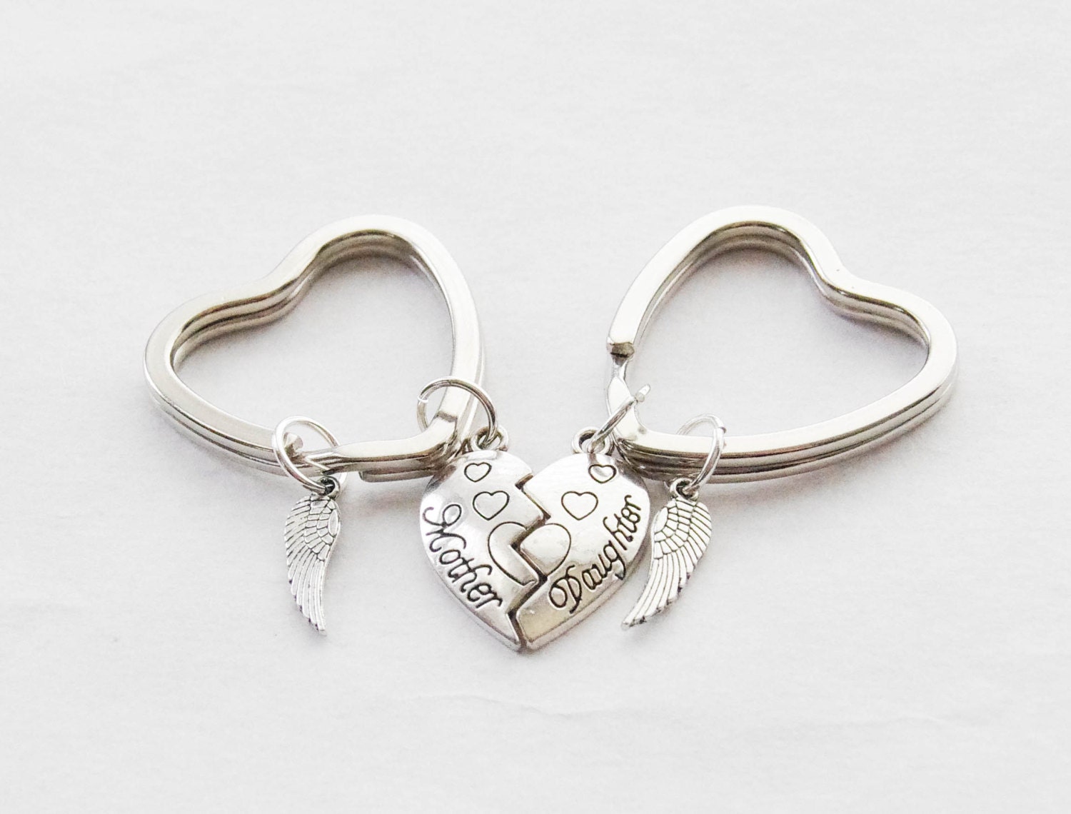 mom daughter gifts matching keychains mother s day gifts 2 heart