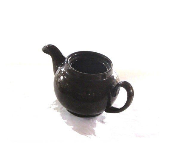 Vintage ceramic. Kettle. Ceramic teapot. Tea kettle. Brown