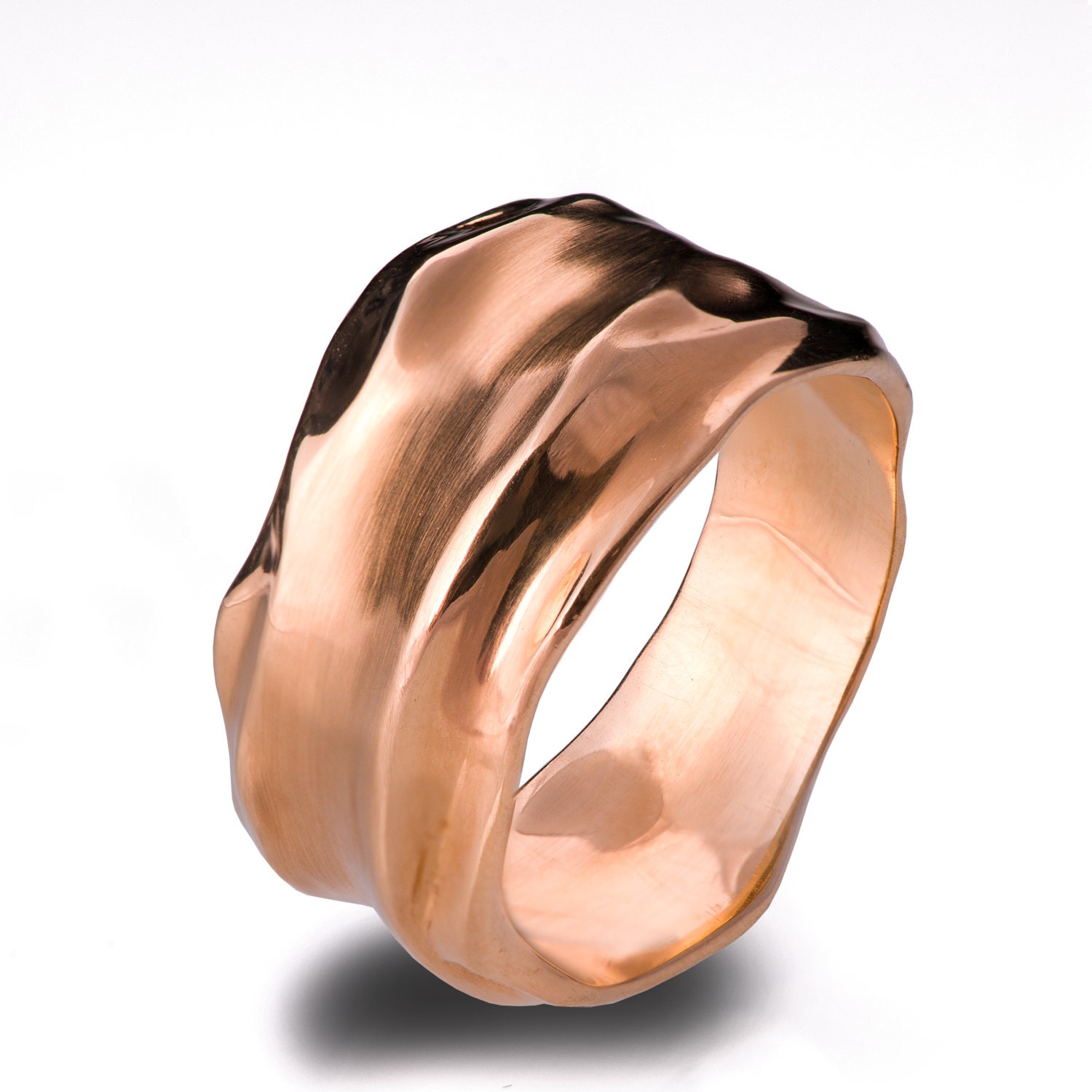 18k Rose  Gold  Ring  Unisex  Ring  Wedding  Ring  Wedding  Band