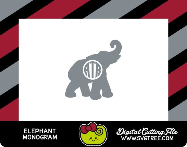 Download Elephant Monogram Elephant Design Elephant Decor svg by ...