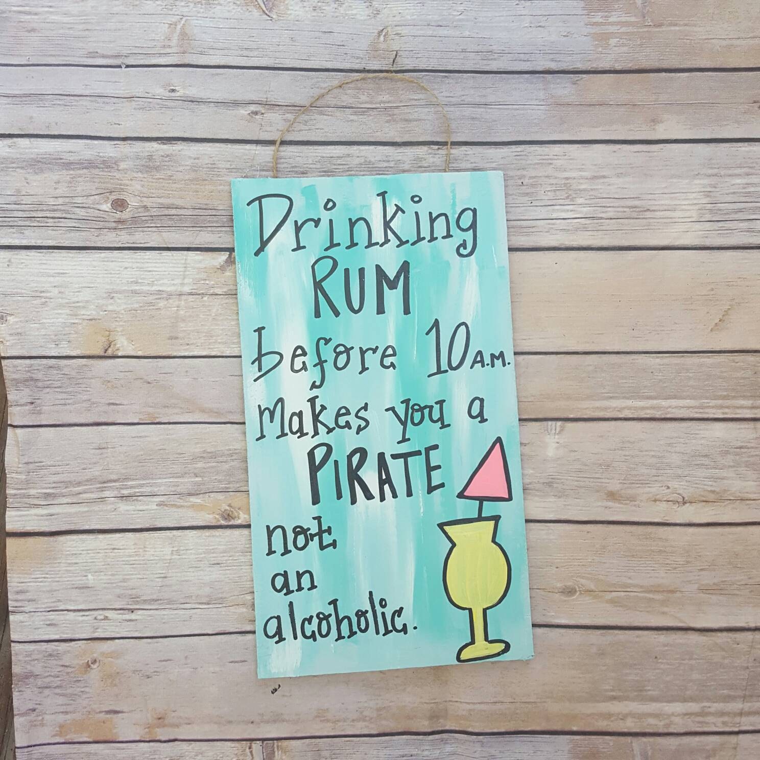 Pirate Sign Rum Runner Drinking Sign Rum By Thepeculiarpelican