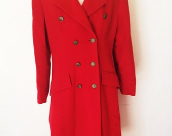 35% DE RABAIS***Original Valentino long wool Coat - 80's