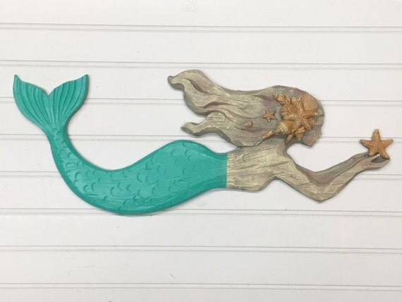 Mermaid Wall Hanging/32 Colors/Beach by TheShabbyStore on Etsy