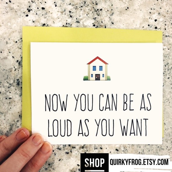 Items similar to Funny Housewarming Card // New House Card // Now You