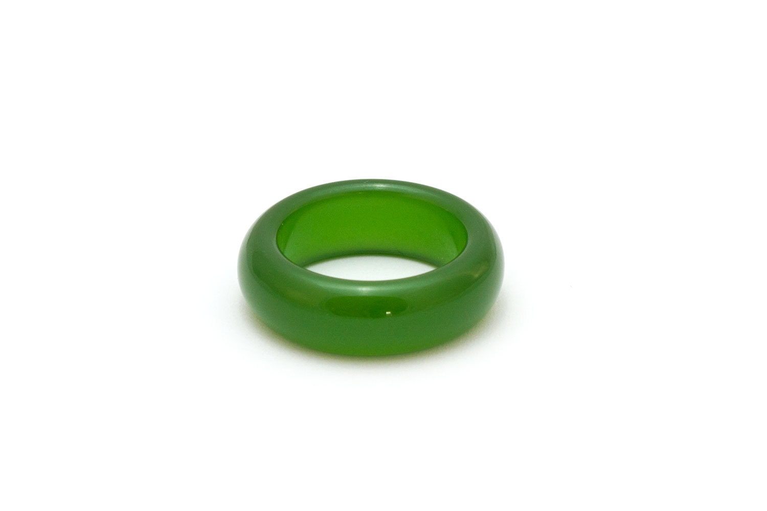 Mens Jade Ring Green Jade Ring Nephrite Jade by EverblissDesigns