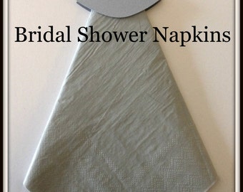 Bridal Shower Wedding Dress Bling Bridal Shower Napkins Bridal Shower Decor Bridal Shower Favors