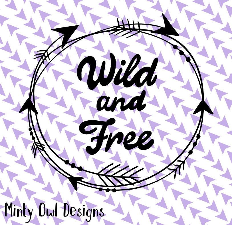 Download Cricut SVG Wild & Free SVG Arrows Tribal Frame Boho