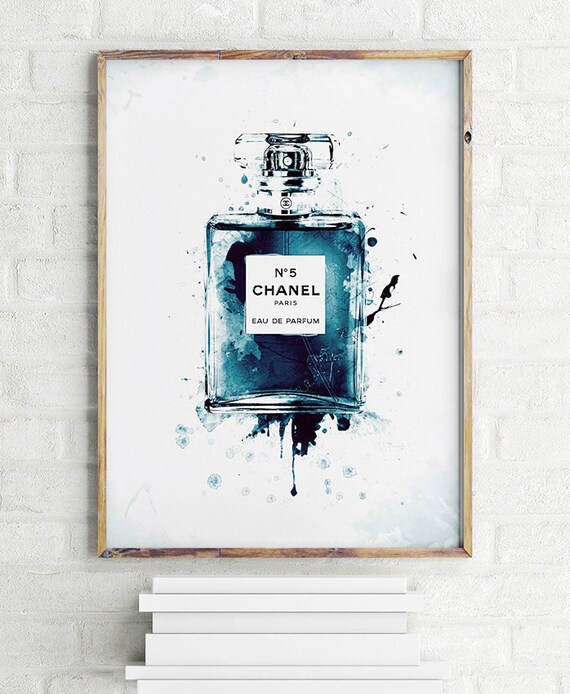 Chanel Perfume Bottle Print PRINTABLE FILE. by ILKADesign on Etsy
