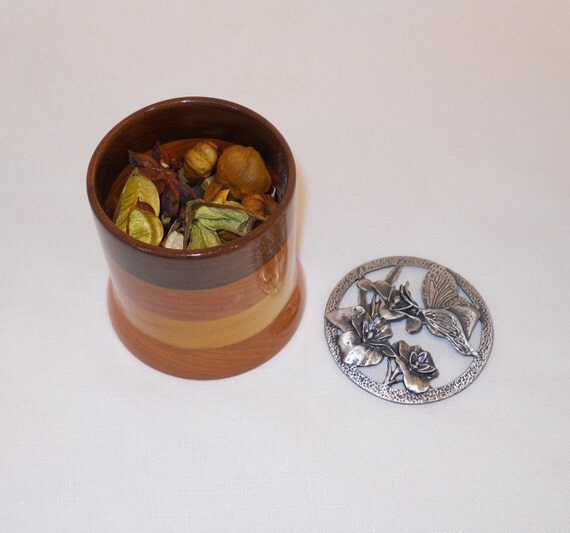 Wooden Potpourri Holder With Removable Lid Scent Cup 114
