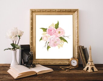 Printable Art Prints Digital Print Download Floral Shabby Printable Art Prints Digital Print Download Floral Shabby