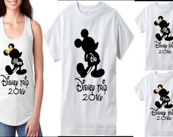 Disney Family Shirts, Matching Family T-Shirts , Disney Tank Top, Personalized Disney T-Shirts, My First Disney vacation.