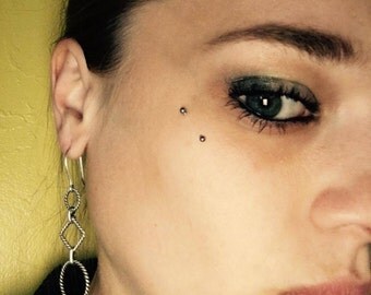Geometric dangle earrings , Sterling silver, simple elegant timeless