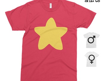 Star T-shirt - American Apparel, Funny, Steven, Universe, Gems, Lion, Cartoon, Animation, Cool, Gift, Cute Gift