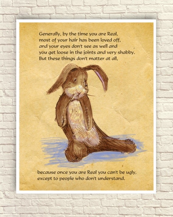 Velveteen Rabbit Wall Art Velveteen Rabbit Art Print Nursery