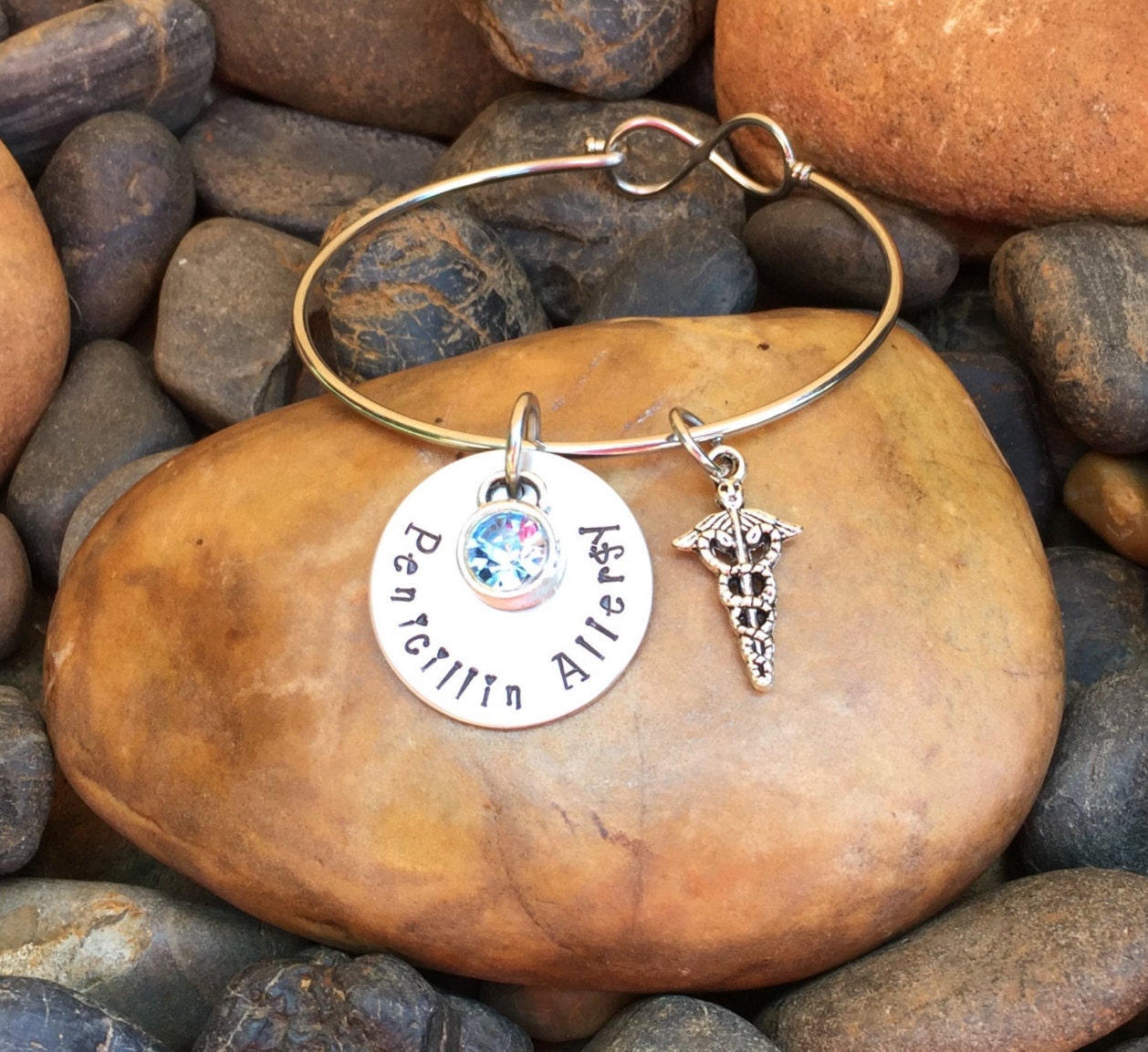 Allergy Bracelet Allergy Jewelry Medical by SecretHillStudio