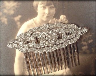 Bridal Hair Comb, Art Deco Wedding