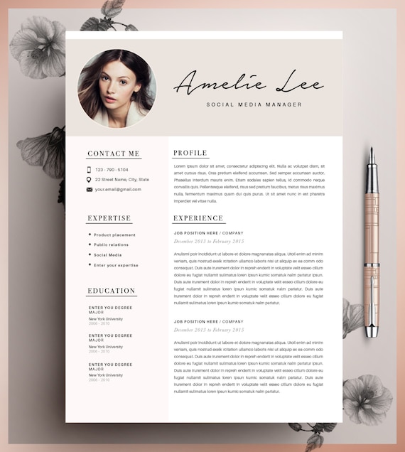 creative resume template cv template instant download