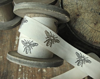 Natural Cotton French Bee Ribbon
