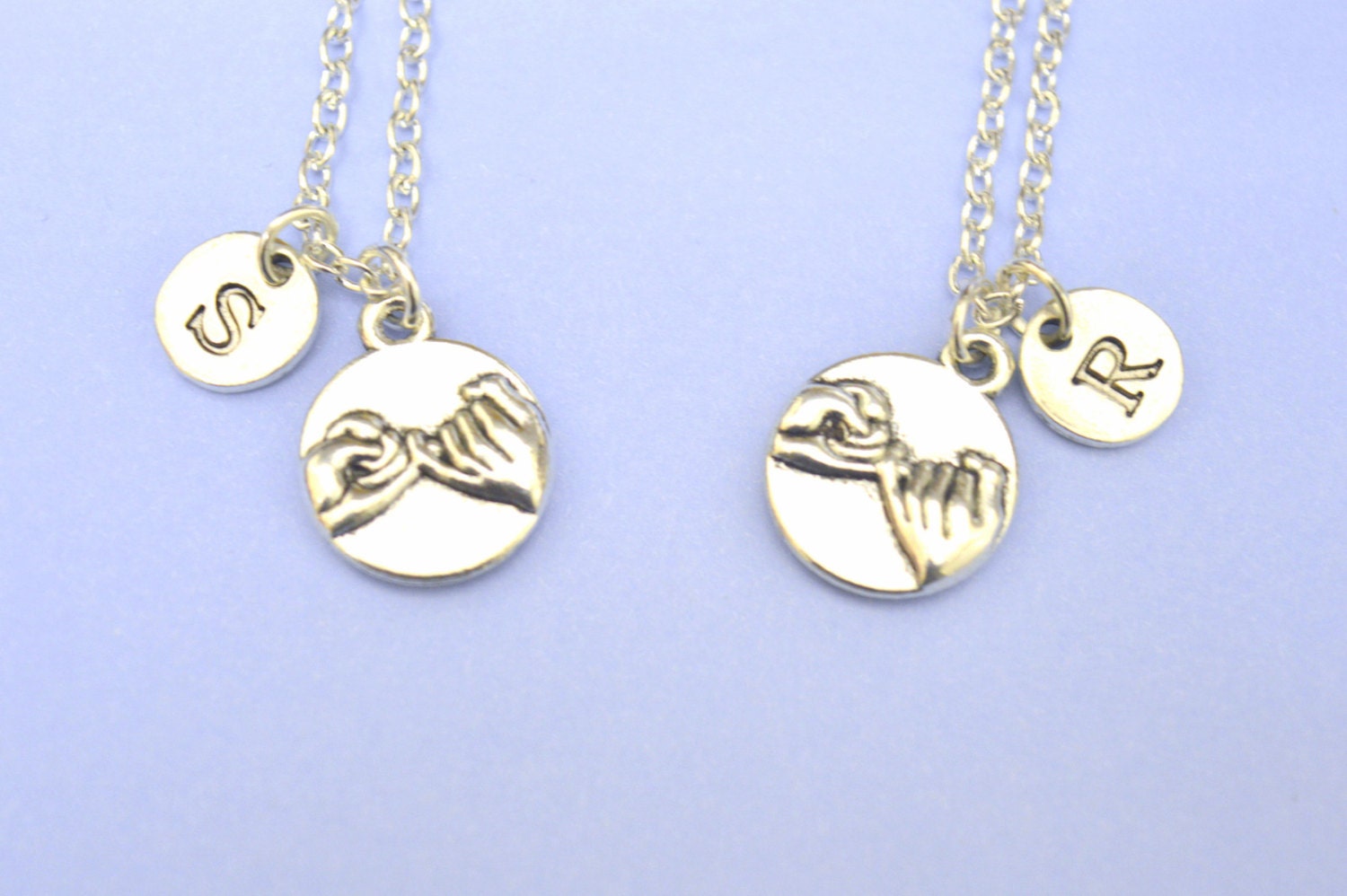 Pinky Promise Necklaces set of 2 Pinky Swear Necklace Best