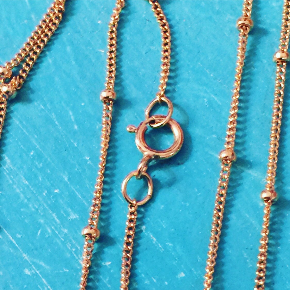 14k Gold Filled Satellite Chain // 16 18