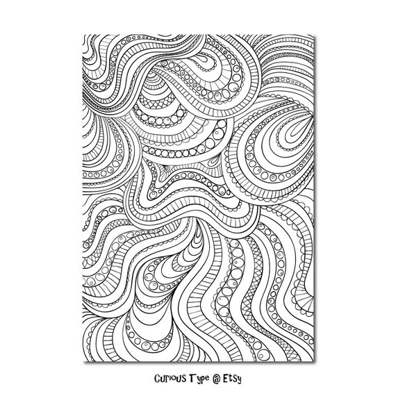 colouring page zentangle inspired full page colouring vector