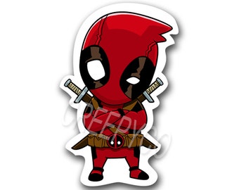 Little Deadpool Vinyl Sticker