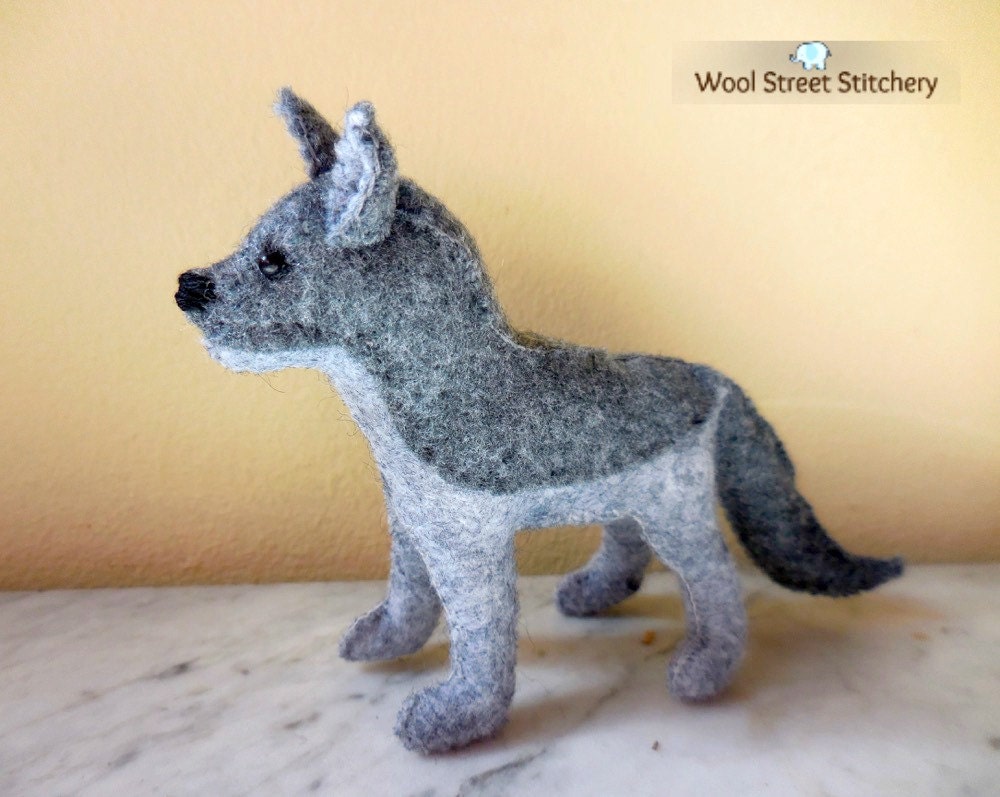 black wolf soft toy