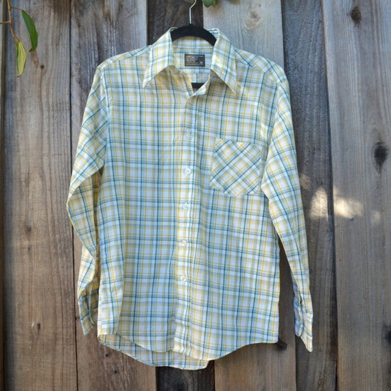 Vintage JCPenney Men's Shirt Long Sleeve Button Down