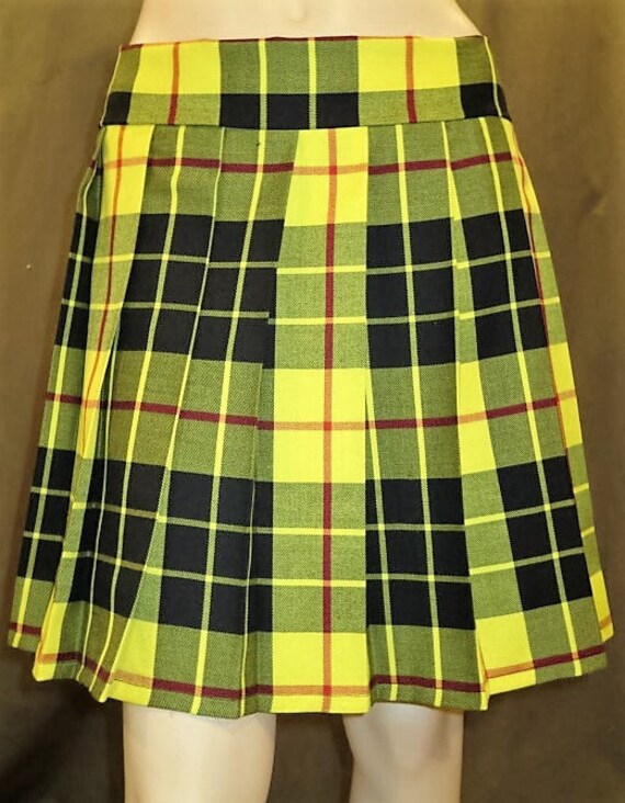 MacLeod Of Lewis Tartan Plaid Pleated Skirt Plus Size