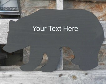 Black Bear Rustic Country Decor Anniversary gift, Wedding gift, New Home gift, Rustic Cabin Decor