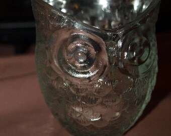 Silvery Owl Candle Holder