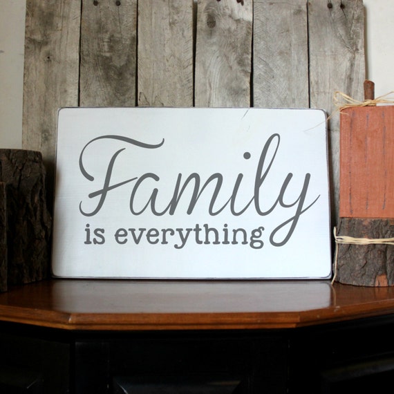 Family Wood Sign Family Is Everything Wood by PalateForPallets