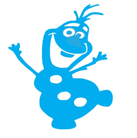 Olaf Decal Frozen Decals Disney Decals by SophiaEmbroidery on Etsy