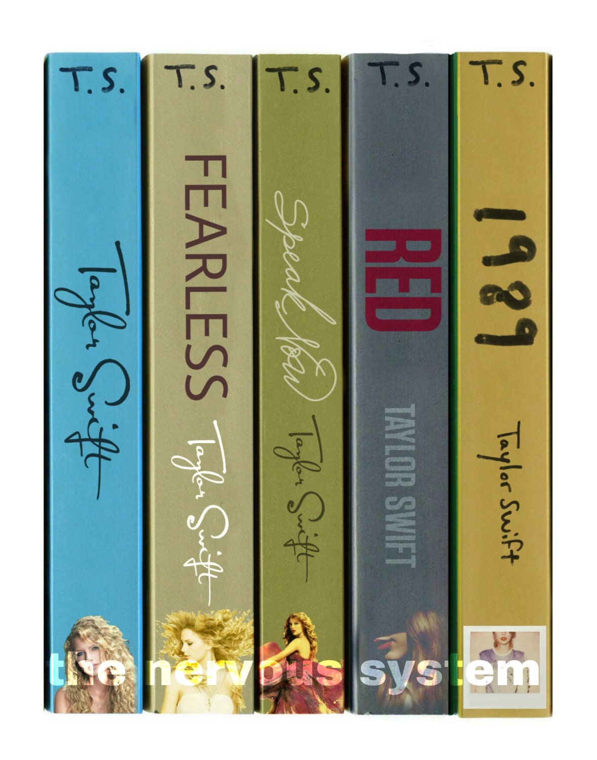 Taylor Swift albums as a series of books by thenervoussystem