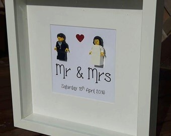 Personalised Lego Wedding Frame