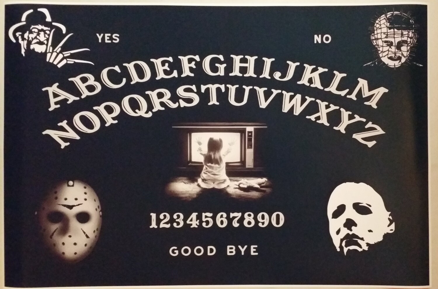 OUIJA BOARD HORROR Full Size 36 x 24 Freddy