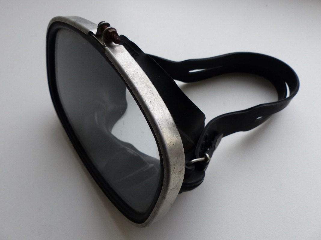  Vintage  Diving Mask  Swim Snorkel Scuba  Gear 1970 Soviet