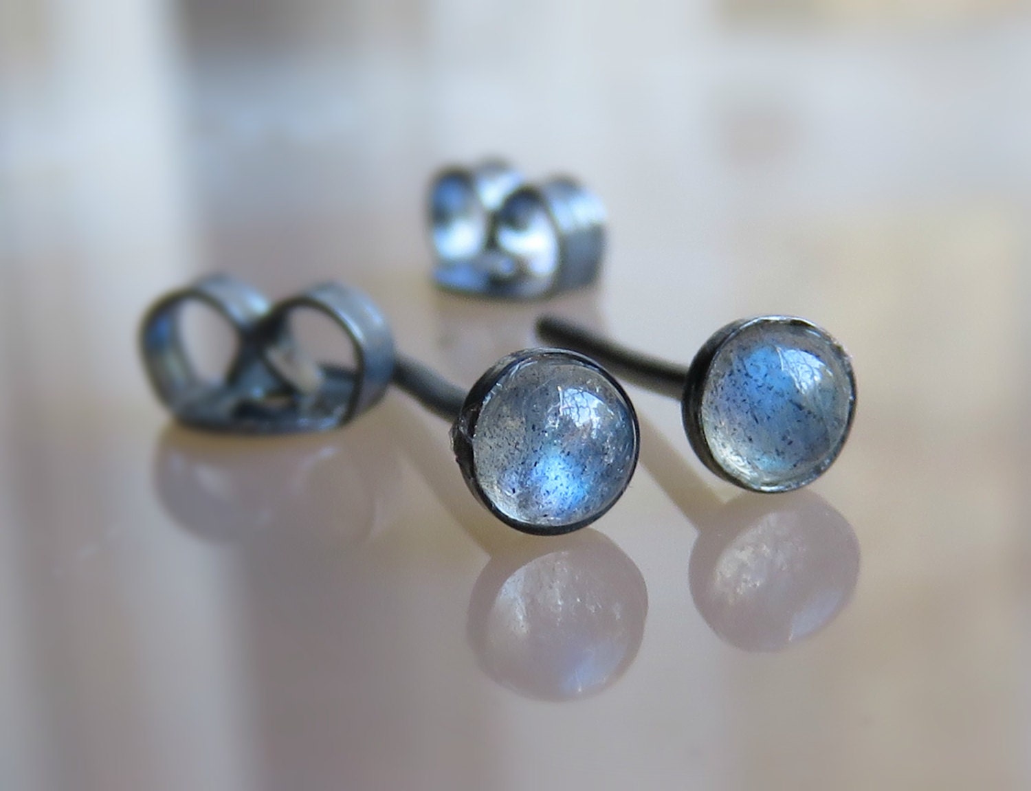 tiny gemstone earrings