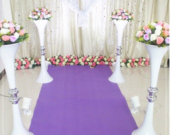 One Metre Tall White Flower Vase Vessel Stand Wedding Decoration