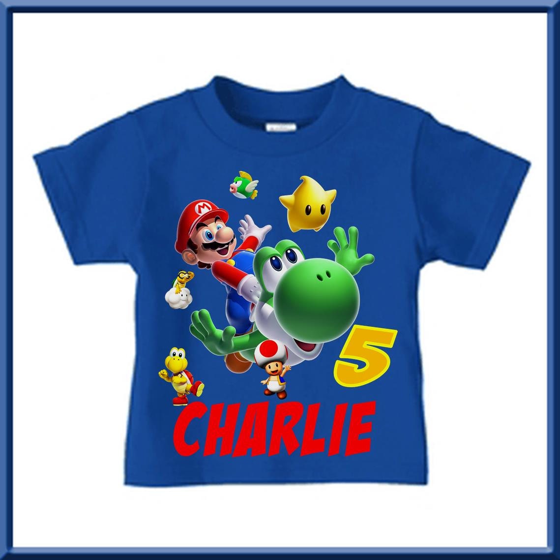 Super Mario Brothers Birthday Shirt