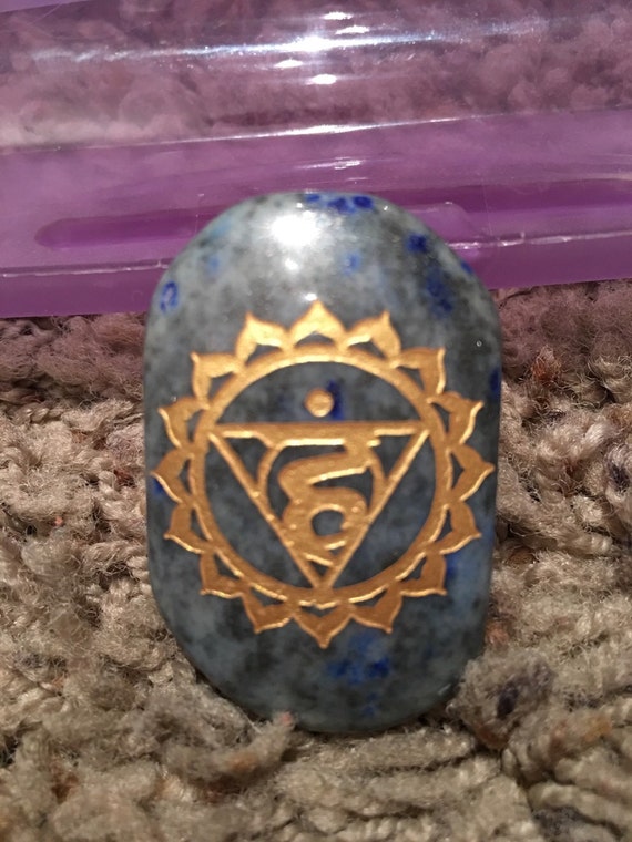 Item 95 Throat Chakra Stone Throat Chakra Chakra by GlitterZen
