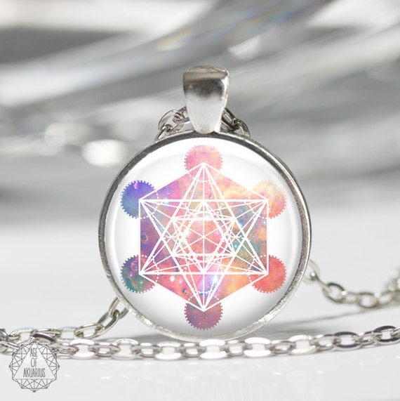 Metatron's Cube Pendant Necklace Metatron Necklace