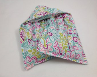 Rice heating pad, hot cold pack, Microwave rice bag, neck wrap, microwave heat wrap, rice bag, handmade heating pad